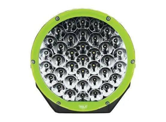 9” Round - 160w LED Driving Lamps Kit - (Green / Black Bezel) Driving Lights