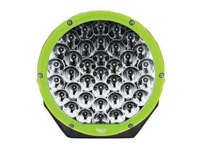 9” Round - 160w LED Driving Lamps Kit - (Green / Black Bezel) Driving Lights