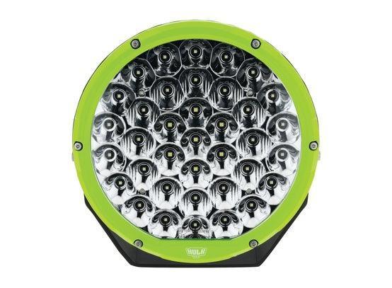9” Round - 160w LED Driving Lamps Kit - (Green / Black Bezel) Driving Lights