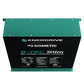 B-TEC 400amp / 12v LiFePO4 BT Slim Metal Case Battery