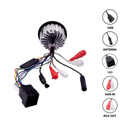 Marine Waterproof Stereo Bluetooth Radio Audio MP3 Player Digital Media FM AM Receiver For Yacht Boat Golf Cart ATV UTV Motorcyc Open Cut Off-Grid
