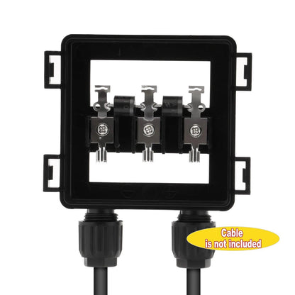 Solar Junction Box PV Connector with 2 Diodes for Panel 50W-170W 6A Open Cut Off-Grid