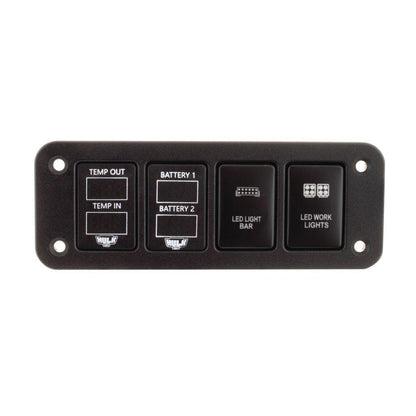 Quad Flush Mount Switch Panel - Early Toyota Hulk 4x4
