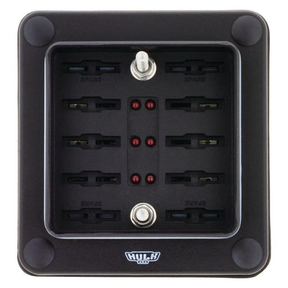 6 Way Weather Proof ATS Blade Fuse Box w/ LEDs Hulk 4x4