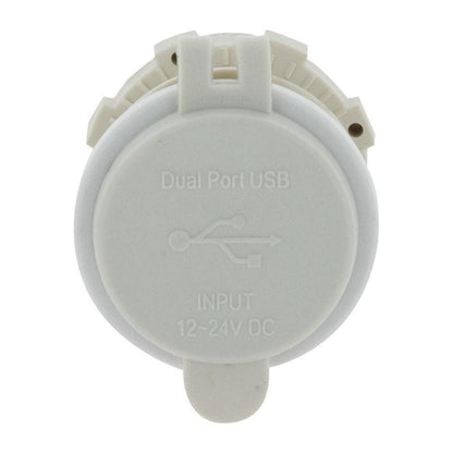 Dual USB White Socket Port 1 2.4A Port 2: QC3.0 Non Led Hulk 4x4