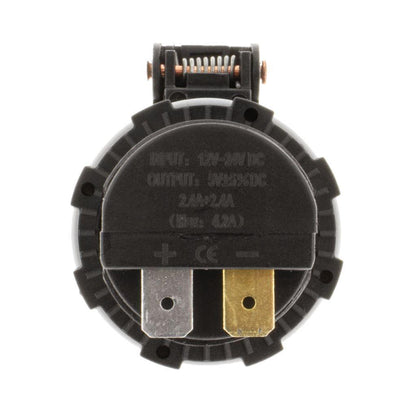 Dual USB Socket - 90 Degree Terminals Hulk 4x4