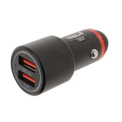 Dual USB in Car Socket Charger - QC3.0 & 2.4 Amp Hulk 4x4