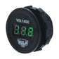 Voltmeter 5-30V DC Green Led 29MM Dia