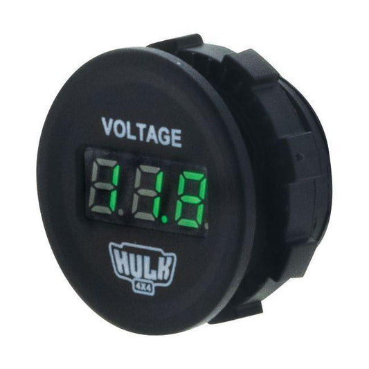 Voltmeter 5-30V DC Green Led 29MM Dia