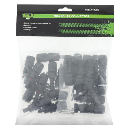 Male & Female MC4 Solar PV Connector - 10PK Hulk 4x4