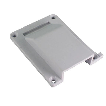 Slimline Single Surface Mount 50A Anderson Plug Housing White Open Cut Off-Grid