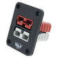Double Flush Mount Housing W/ 50A Red & Grey Plugs