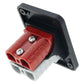 Double Flush Mount Housing W/ 50A Red & Grey Plugs
