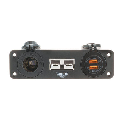 Triple Flush Mount Housing W/ 50A Plug Accessory Socket & Dual USB Hulk 4x4