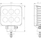 Led Square Flood Beam Worklamp 9 - 36V 24W