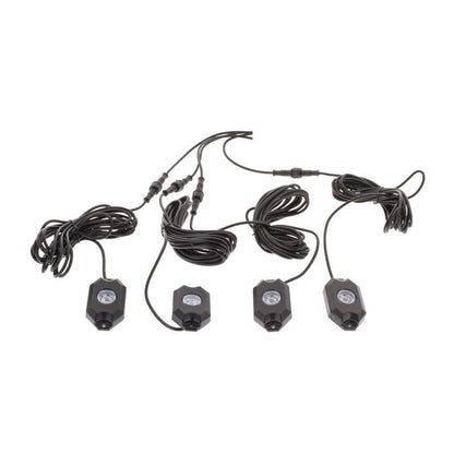 Led Rgbw Flood Beam Rock Light Kit W/ Bluetooth - PKT4