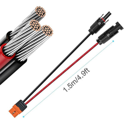 Solar mc4 Connector to XT60i Adapter Cable Open Cut Off-Grid