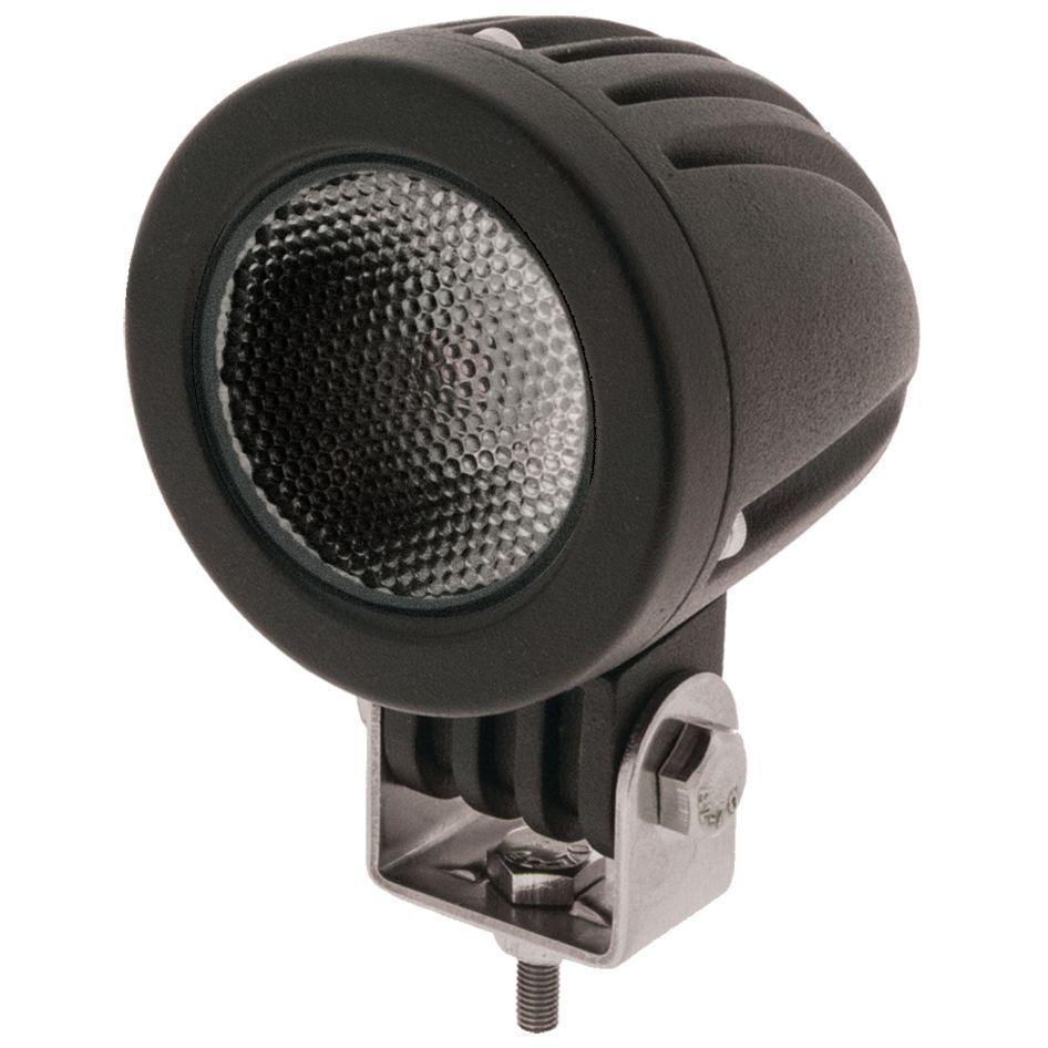 Led Round Worklamp Flood Beam 9 - 36V 10W 1 Led Black Hsng 1,000 Lumens