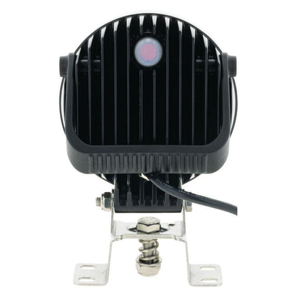 Led Round Spot Beam Worklamp W/ Handle & Switch Black Housing