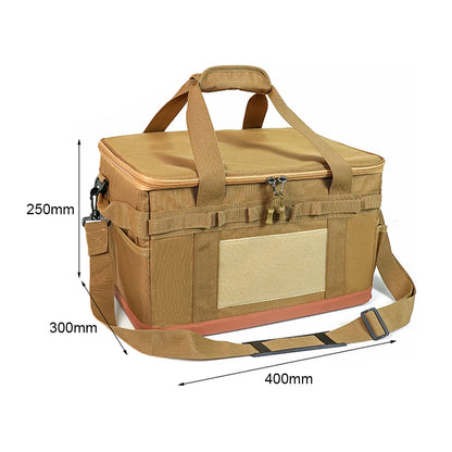 Large Zipper Camping Bag Anti-crash Stove Cookware Carrying Bag Multifunctional Durable Camping Accessories Storage Organizer Open Cut Off-Grid