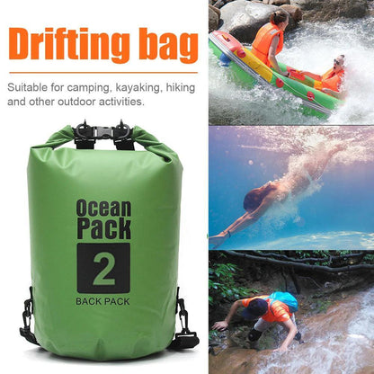 2L 5L Drifting PVC Mesh Bags Lightweight Waterproof Phone Pouch Floating Boating Kayaking Camping Bags for Outdoor Swimming Open Cut Off-Grid