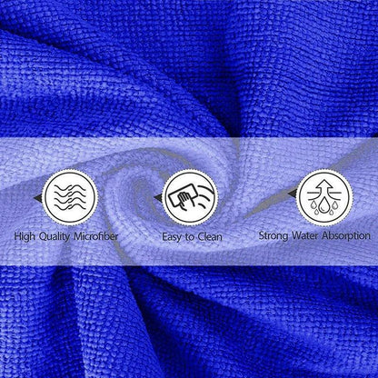1-20Pcs Microfiber Towels Car Wash Drying Cloth Towel Household Cleaning Cloths Auto Detailing Polishing Cloth Home Clean Tools Open Cut Off-Grid