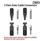 Y&H 2 Pairs Male＆Female Waterproof Plug PV Cable Connector for Solar Inverter Panels PV Systems and Wire Connection