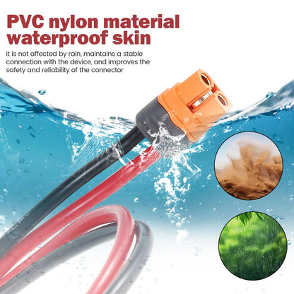 XT60i to O Ring Terminal Cable 10 AWG XT60i Female to O Ring Connector XT60i-F Extension Cable for Power Solar Open Cut Off-Grid