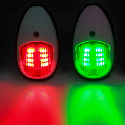 Black/White For Yacht Navigation Light Waterproof LED Marine Sounding Light Navigation Light Red and Green Marine Light 12V 24V