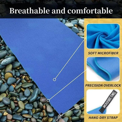 Quick-Drying Sports Towel 40x80CM Blue Grey Green Orange Swimming Gym Fitness Camping Running Beach Washcloth Towels Open Cut Off-Grid