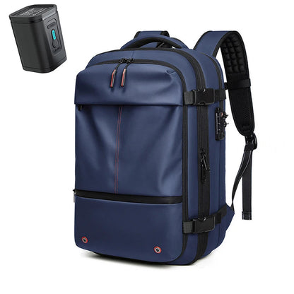 Travel Men 17 inch Laptop Backpack vacuum compression Backpack Business Large Capacity school Backpack expand outdoor backpack Open Cut Off-Grid