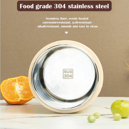 600ML USB Electric Heating Lunch Box Portable Picnic Milk Drink  Food Heater Stainless Steel Food Warmer Container 5V 12V 24V Open Cut Off-Grid