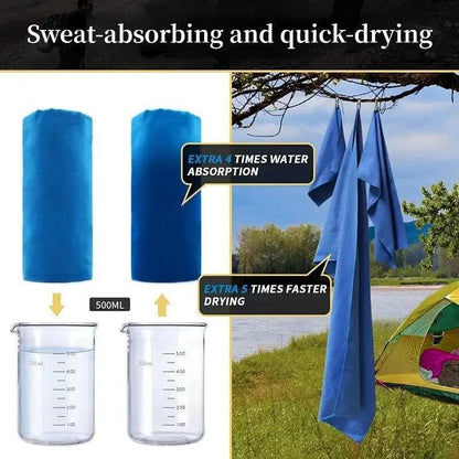 Quick-Drying Sports Towel 40x80CM Blue Grey Green Orange Swimming Gym Fitness Camping Running Beach Washcloth Towels Open Cut Off-Grid