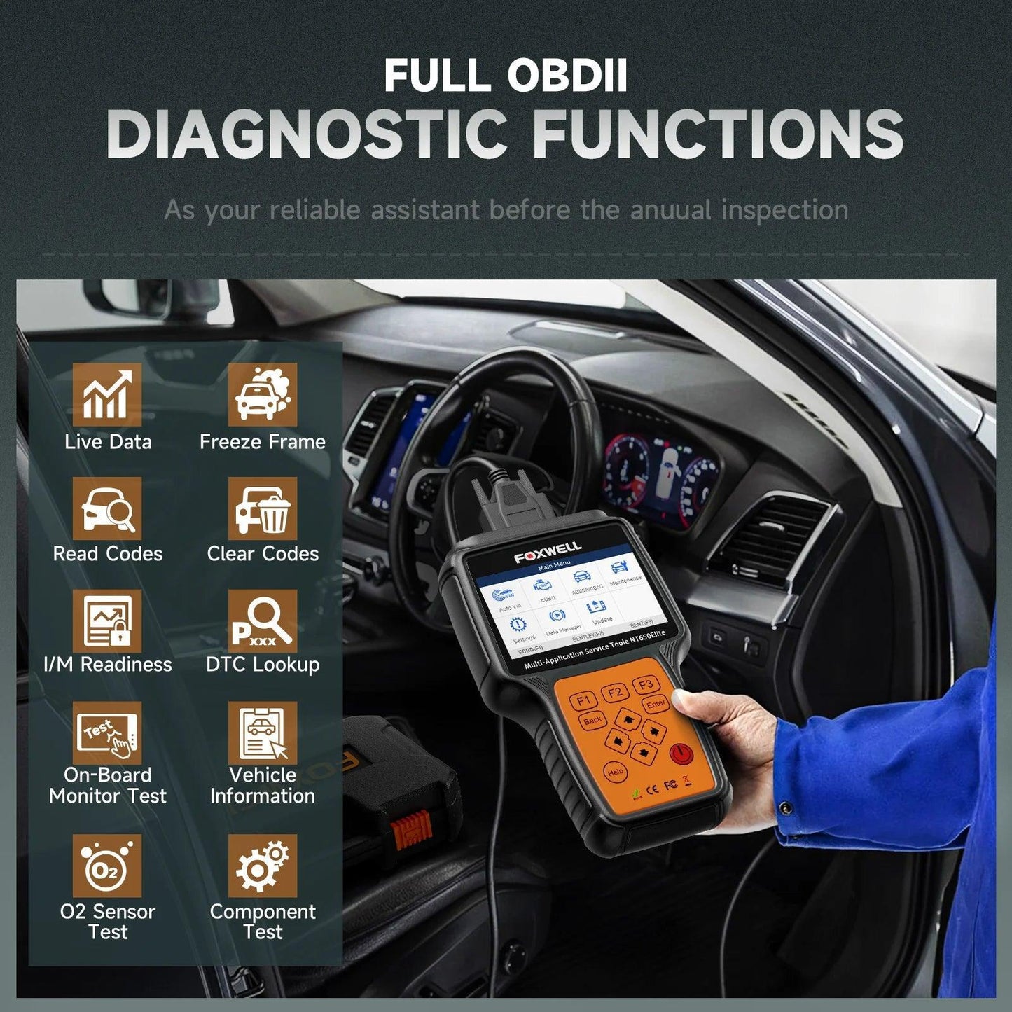 FOXWELL NT650 Elite OBD2 Automotive Scanner