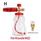Pressure Washer Brass Snow Foam Lance Foam Nozzle Car Wash Foam Maker for Karcher Elitech Bort AR Bosch Pressure Washer