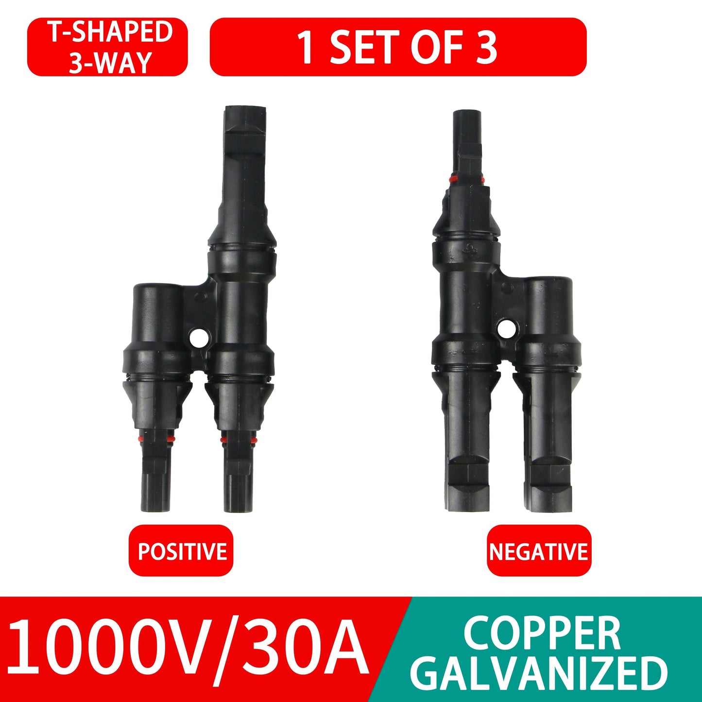 PV connector Y/T type 2/3/4/5/6/7 Way parallel connection solar panel system waterprrof connector Branch Solar Cell Connect Plug