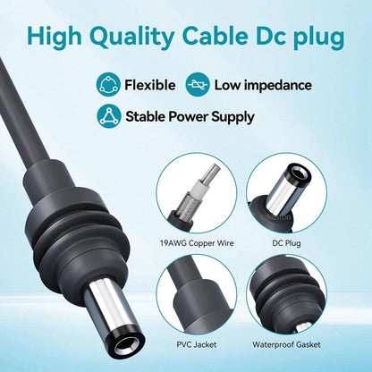 For Starlink Mini DC Power Cable For Makita 18V Li-ion Battery Charger Adapter Plug and Play For Starlink Mini Dish Accessories