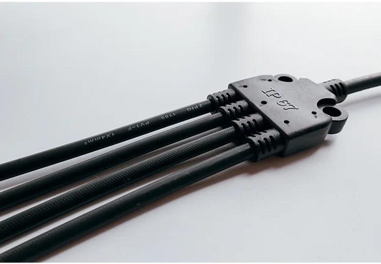 PV connector Y/T type 2/3/4/5/6/7 Way parallel connection solar panel system waterprrof connector Branch Solar Cell Connect Plug