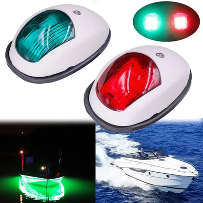 Black/White For Yacht Navigation Light Waterproof LED Marine Sounding Light Navigation Light Red and Green Marine Light 12V 24V
