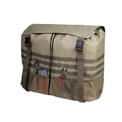 Black Khaki Large Capacity Outdoors Spare Tire Tool Storage Bag Trash Bag SUV Trunk Organizer for Outdoor Off-Road Recovery Gear Open Cut Off-Grid