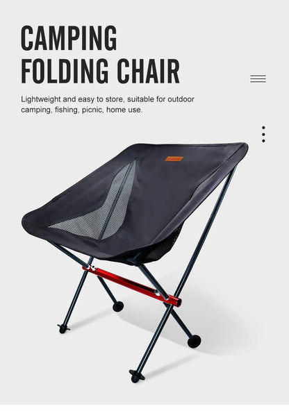 PACOONE Camping Fishing Folding Chair Tourist Beach Chaise Longue Chair for Relaxing Foldable Leisure Travel Furniture Picnic Open Cut Off-Grid