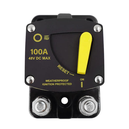 50A 60A 80A 100A 150A 200A 250A 300A AMP Circuit Breaker Fuse Reset 12-48V DC Breaker Waterproof 2022 Open Cut Off-Grid