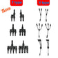 PV connector Y/T type 2/3/4/5/6/7 Way parallel connection solar panel system waterprrof connector Branch Solar Cell Connect Plug