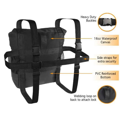Car Spare Tire Garbage Bag Tool Storage Bag Spare Tire Hanging Bag Desert Off-road Spare Tire Storage Bag for Trucks and SUVs Open Cut Off-Grid