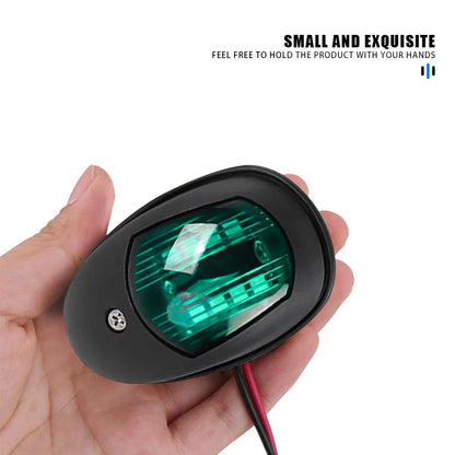 Black/White For Yacht Navigation Light Waterproof LED Marine Sounding Light Navigation Light Red and Green Marine Light 12V 24V