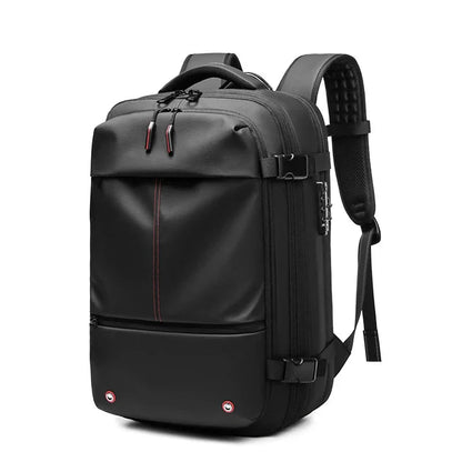 Travel Men 17 inch Laptop Backpack vacuum compression Backpack Business Large Capacity school Backpack expand outdoor backpack Open Cut Off-Grid