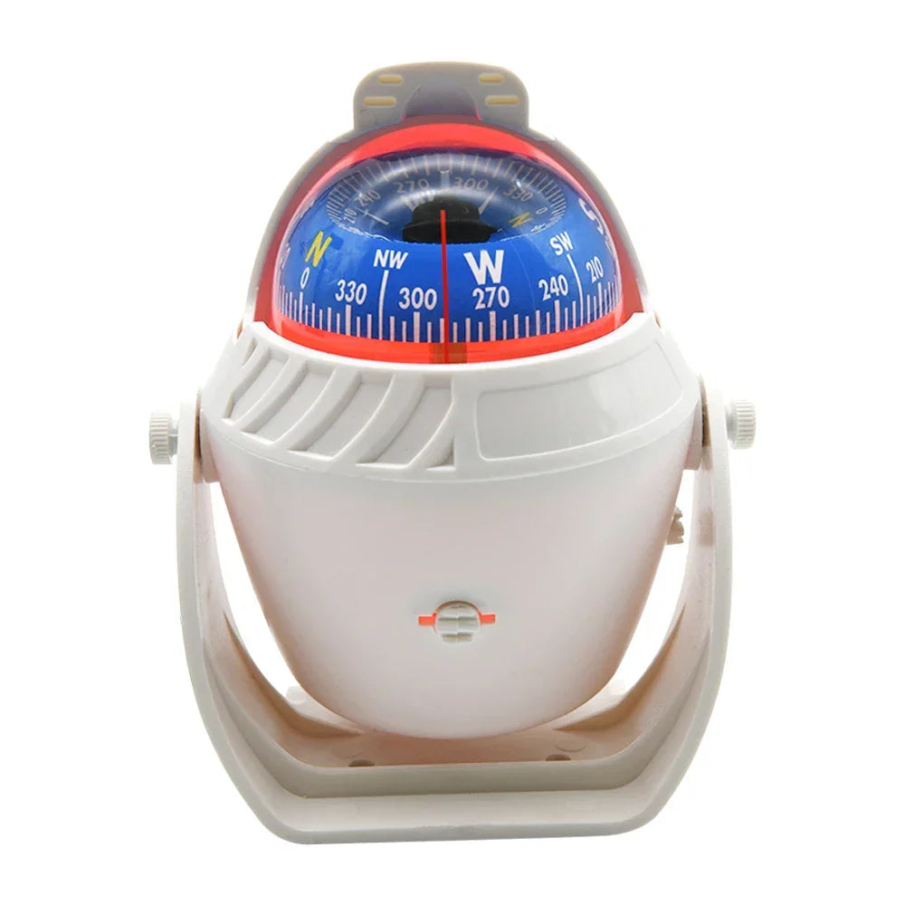 Marine Navigation Compass Black With Electronic LED Light Electronic Sea Pivoting Marine Compass For Marine Boat 12V