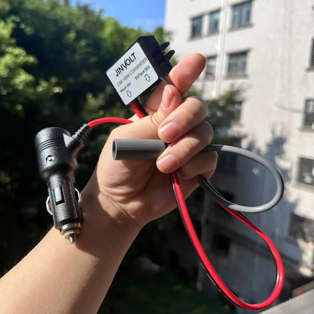Starlink Mini 12V Car Adapter Step-Up To 30V 3.5A DC Output is suitable for Vehicle/RV Starlink Power Supply Converter Open Cut Off-Grid