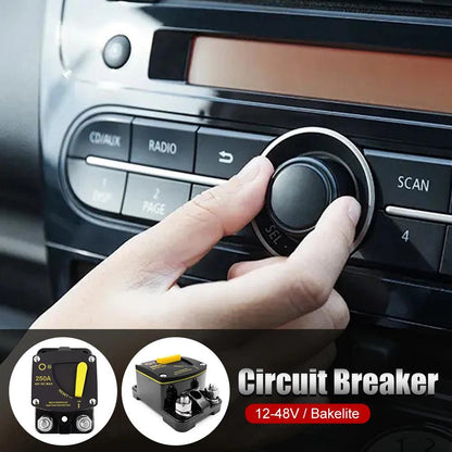 50A 60A 80A 100A 150A 200A 250A 300A AMP Circuit Breaker Fuse Reset 12-48V DC Breaker Waterproof 2022 Open Cut Off-Grid