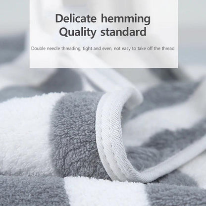1 Pc Thickened Absorbent Bath Towel Soft Face Towel Open Cut Off-Grid